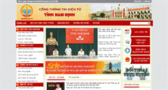 Desktop Screenshot of namdinh.gov.vn