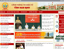 Tablet Screenshot of namdinh.gov.vn